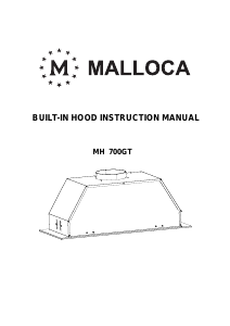 Handleiding Malloca MH 700GT Afzuigkap