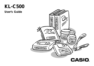 Manual Casio KL-C500 Label Printer