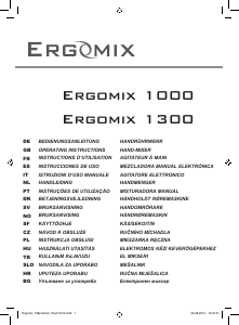 Manuale Collomix ErgoMix 1300 Miscelatore per cemento