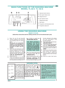 Manual Körting TL85S Washing Machine