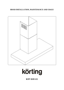 Handleiding Körting KDT6545AX Afzuigkap