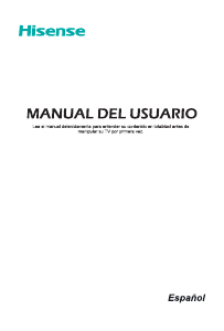 Manual de uso Hisense UH55U7B Televisor de LED