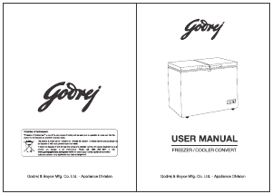 Manual Godrej GCHFC340R2DXC Freezer