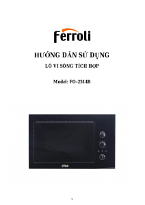 Hướng dẫn sử dụng Ferroli FO-2514B Lò vi sóng