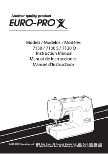 Manual de uso Euro-Pro 7130 Máquina de coser