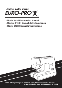 Handleiding Euro-Pro 8135H Naaimachine