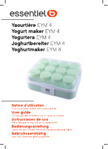 Manual Essentiel B EYM 4 Yoghurt Maker