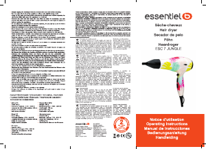 Manual de uso Essentiel B ESC 7 Jungle Secador de pelo