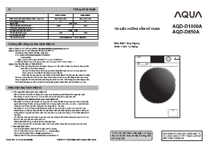 Hướng dẫn sử dụng Aqua AQD-D1000A Máy giặt