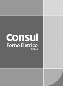 Manual Consul CO060 Forno