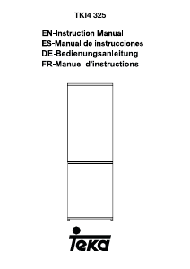 Manual de uso Teka TKI4 325 Frigorífico combinado