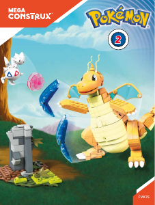 Manual de uso Mega Construx set FVK75 Pokemon Desafío Dragonite vs. Togetic