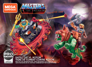 Manual Mega Construx set GPH23 Masters of the Universe Battle Cat Vs. Roton
