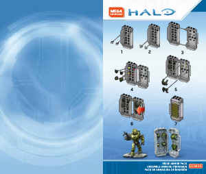 Handleiding Mega Construx set GCM30 Halo Siege Armor Pack