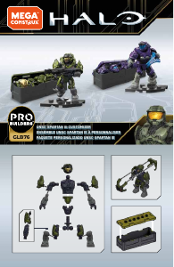 Manuale Mega Construx set GLB76 Halo Kit personalizzato UNSC Spartan III