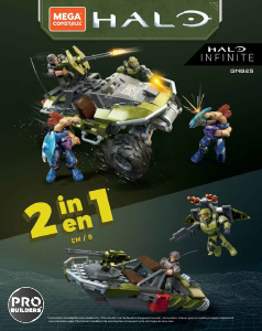 Manual de uso Mega Construx set GNB25 Halo Ataque de Warthog