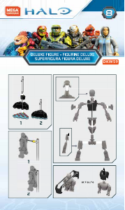 Manual de uso Mega Construx set FVK22 Halo Spartan Recruit