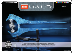 Manual de uso Mega Construx set GPB05 Halo Espada de energía