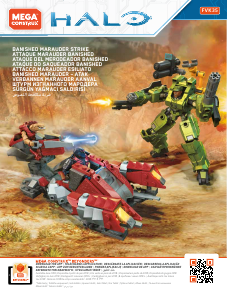 Bedienungsanleitung Mega Construx set FVK35 Halo Green Machine vs Banished Marauder