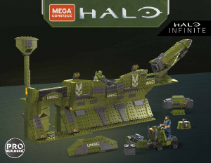 Manual Mega Construx set GNB28 Halo Pelican Inbound