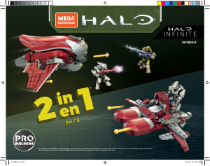 Manual Mega Construx set GNB24 Halo Banshee Breakout