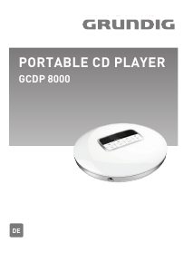 Bedienungsanleitung Grundig GCDP 8000 Discman