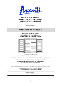 Manual Avanti RMS551SS Fridge-Freezer