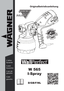 Manual Wagner WallPerfect W 565 Paint Sprayer