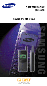 Manual Samsung SGH-600BL Mobile Phone