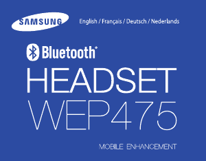 Manual Samsung WEP475 Headset
