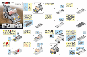 Manual Sluban set M38-B0562L Model Bricks 3in1 army set