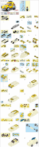 Manual Sluban set M38-B0706C Model Bricks Yellow car