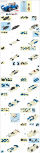 Manual Sluban set M38-B0706A Model Bricks Blue sports car