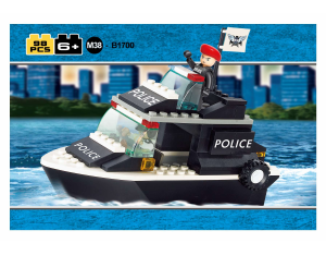 Manual Sluban set M38-B1700 Police Coastguard cutter