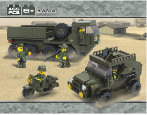 Handleiding Sluban set M38-B0307 Army Bevoorradings unit