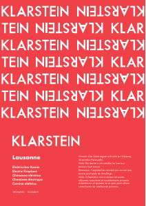 Manual de uso Klarstein 10034251 Lausanne Chimenea electrica