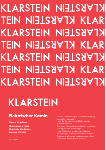 Manual de uso Klarstein 10033000 Chimenea electrica