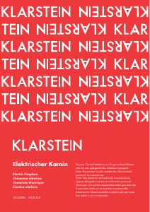Manuale Klarstein 10032589 Camino elettrico