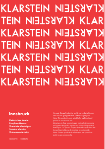 Handleiding Klarstein 10033093 Innsbruck Elektrische haard