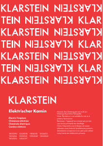 Bedienungsanleitung Klarstein 10034123 Elektrokamin