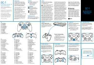 Mode d’emploi Gioteck GC-1 (PS3) Contrôleur de jeu