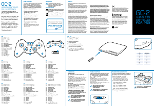 Manual Gioteck GC-2 (PS3) Controlador do jogo