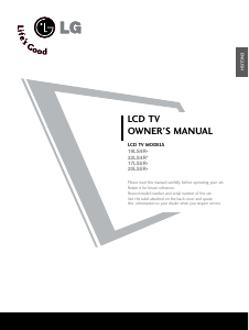 Manual LG 20LS5RC LCD Television