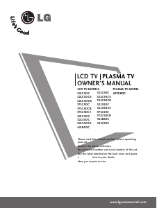 Manual LG 37LC5DCB LCD Television