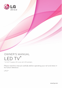 Handleiding LG 28LP531H LED televisie