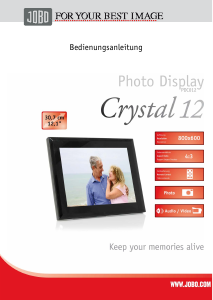 Bedienungsanleitung Jobo PDC012 Crystal 12 Digitaler bilderrahmen