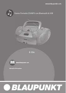 Manuale Blaupunkt B 30E Stereo set