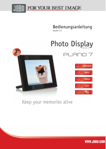 Bedienungsanleitung Jobo PDJ070 Plano 7 Digitaler bilderrahmen