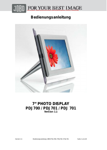 Bedienungsanleitung Jobo PDJ701 X7 Digitaler bilderrahmen