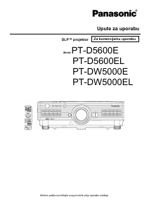 Priručnik Panasonic PT-DW5000E Projektor